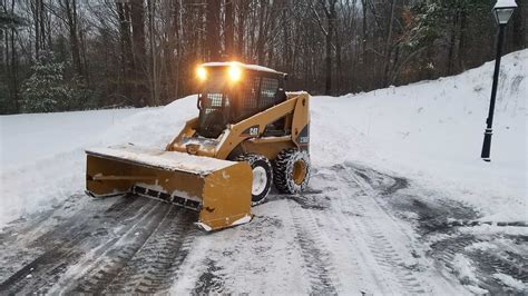 how to stack snow with a skid steer|skid steer for plowing.